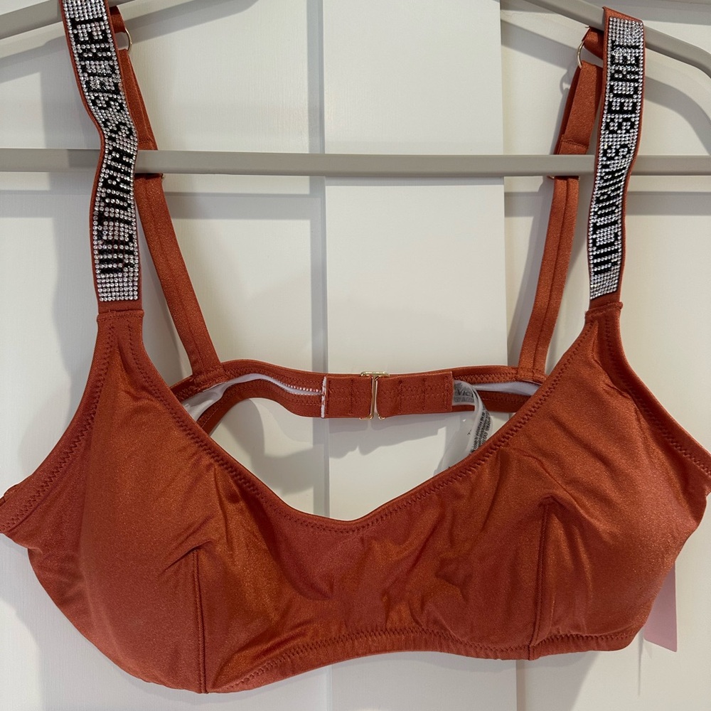VICTORIA’S SECRET BIKINI TOP W/ EMBELISHED STRAPS